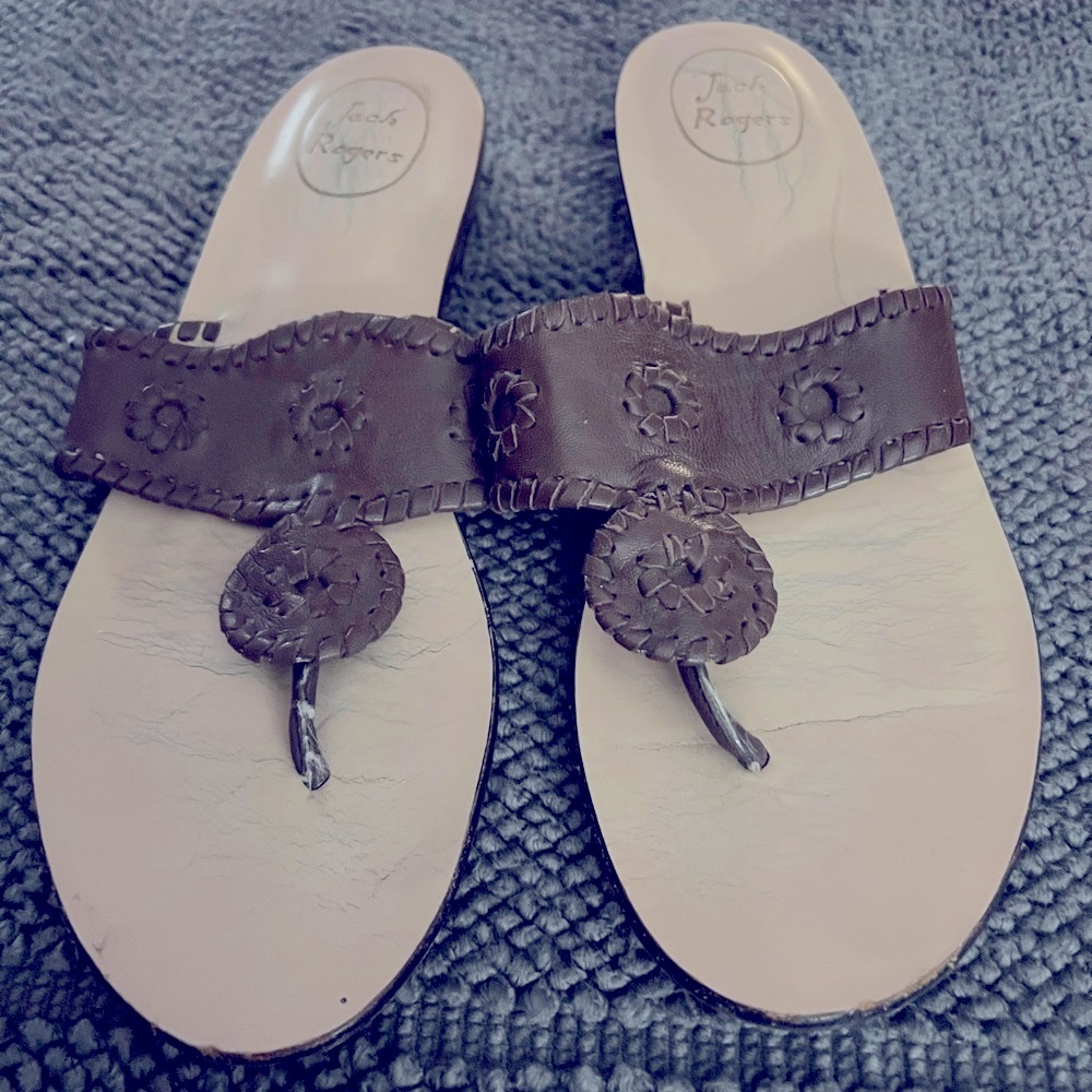 JACK ROGERS SANDALS,  Pre Owned,  Size 10